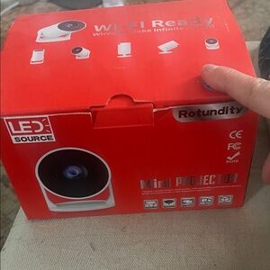 Rotundity Mini Projector - Red